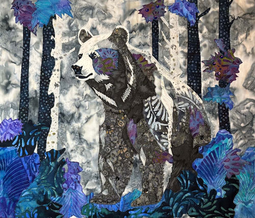 black bear AppliQuilt Art