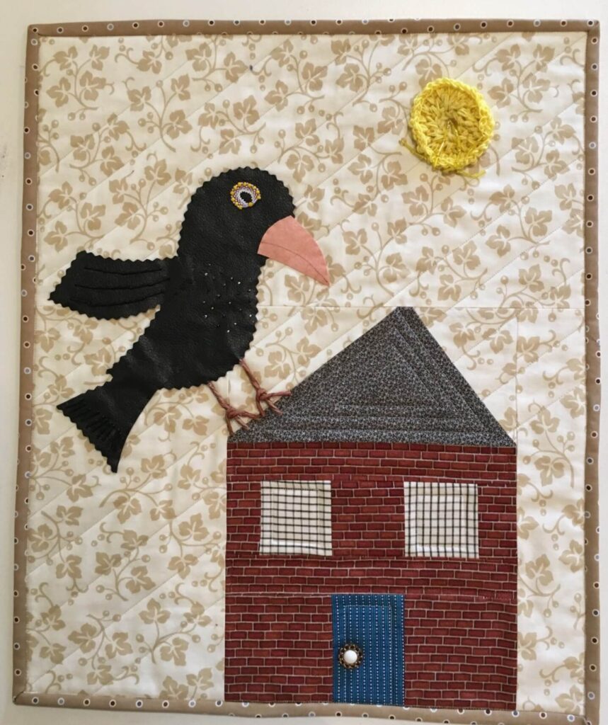 entin bird house black & brick small