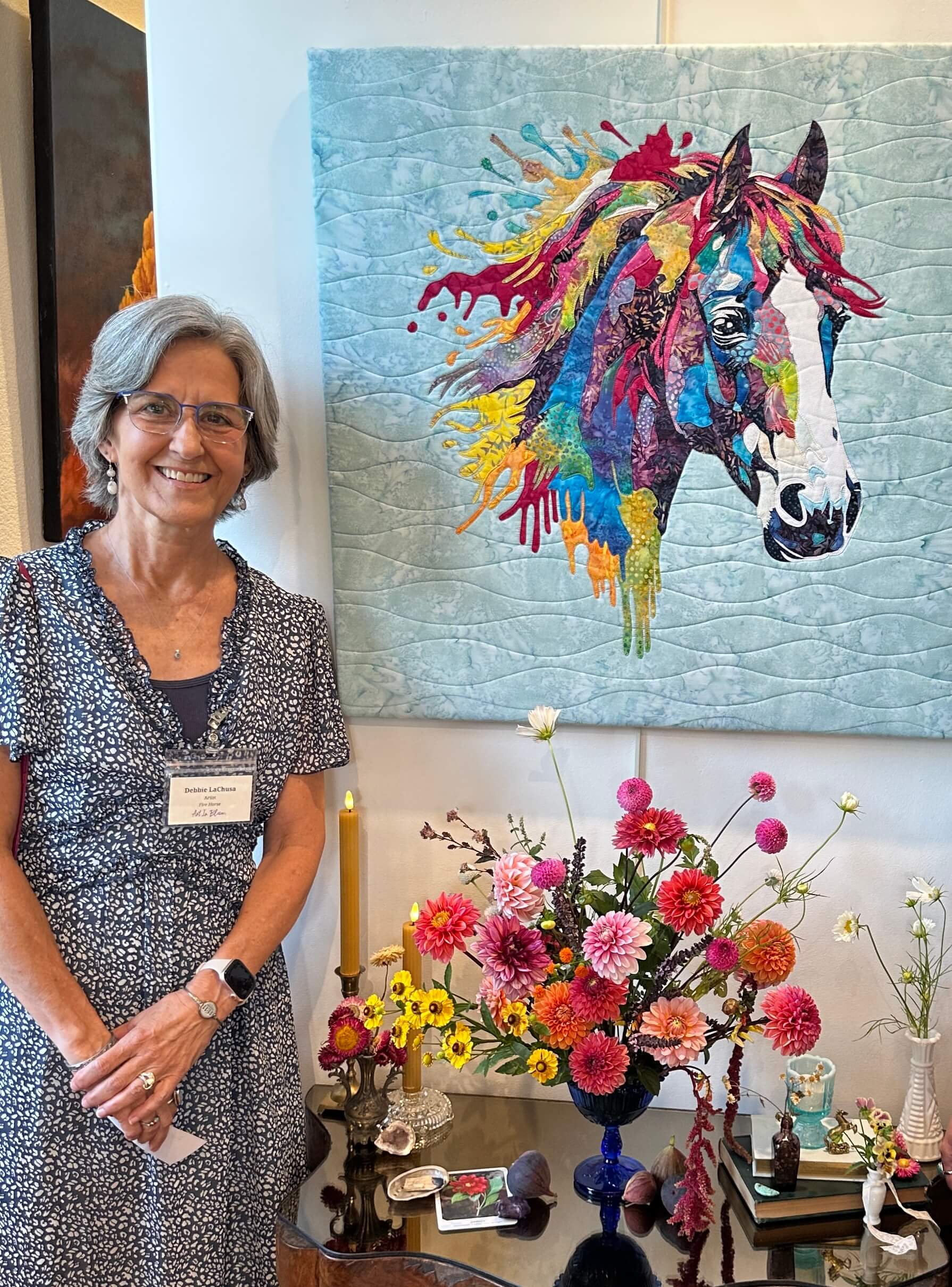 Debbie LaChusa Fabric Collage Artist